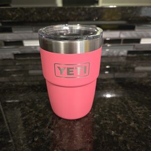 YETI Coral Pink Stainless Steel Tumbler